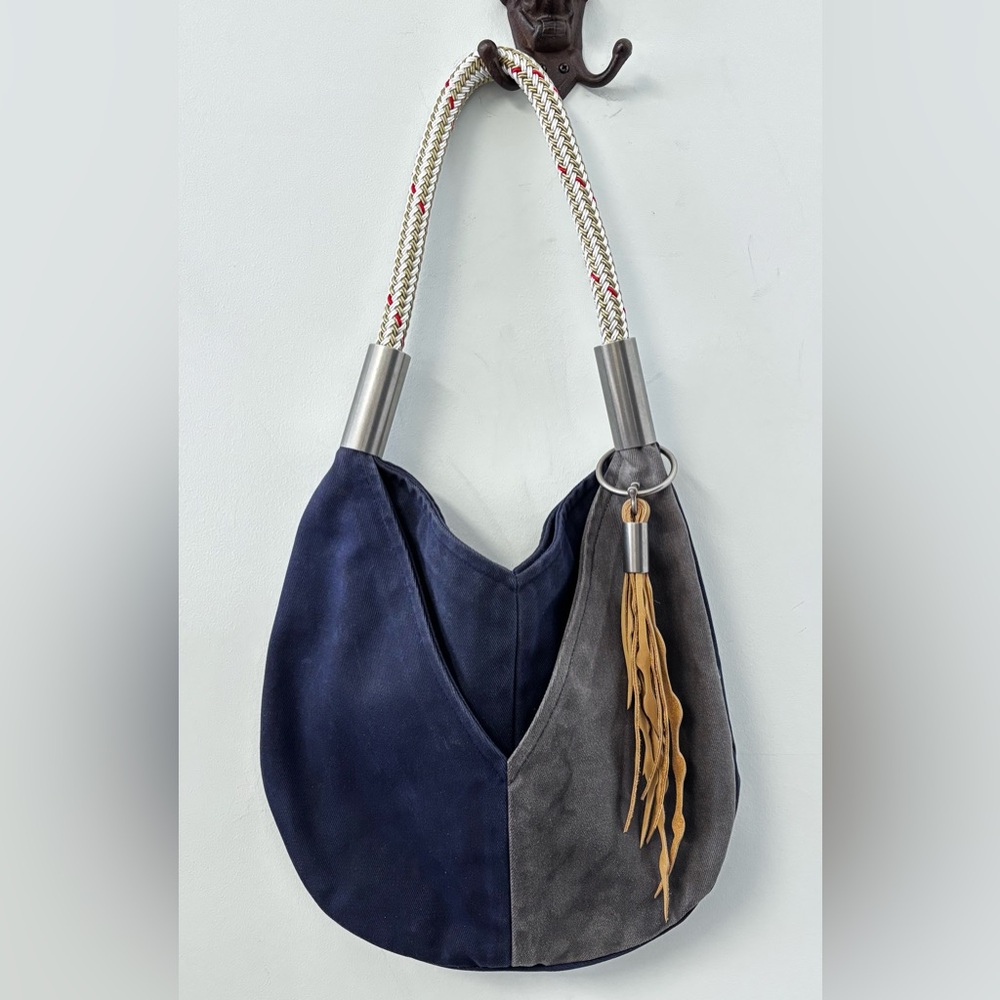 🌊Wildwood Oyster Co VINEYARD NAVY WAXED CANVAS TOTE🌊